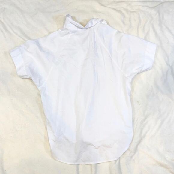 Natori White Cotton Button Front Collared Shirt | Sz S - Picture 3 of 4